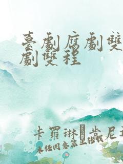 台剧腐剧双男主剧双程