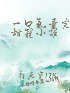 一口气看完病娇甜宠小说