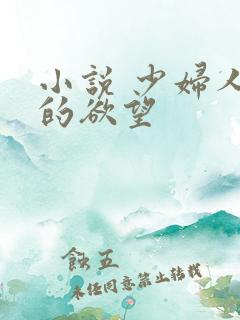 小说 少妇人妻的欲望