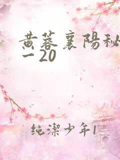 黄蓉襄阳秘史1一20