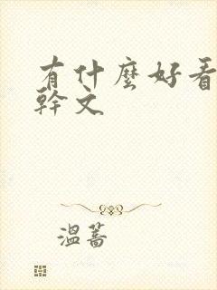 有什么好看的高干文