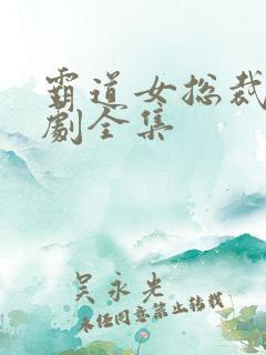 霸道女总裁电视剧全集