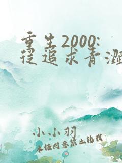 重生2000:从追求青涩校花同桌开始免费听书