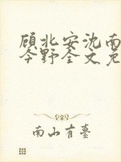 顾北安沈南意陆今野全文免费阅读