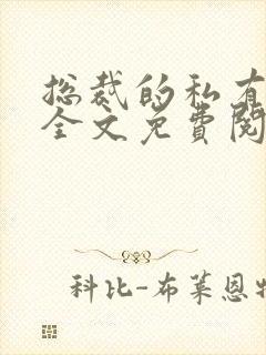 总裁的私有宝贝全文免费阅读