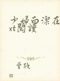 少妇白洁在线txt阅读