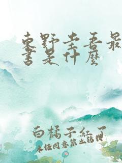 东野圭吾最新的书是什么