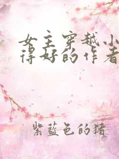 女主穿越小说写得好的作者