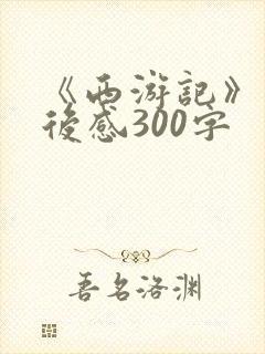 《西游记》的读后感300字