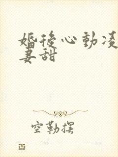 婚后心动凌总追妻甜