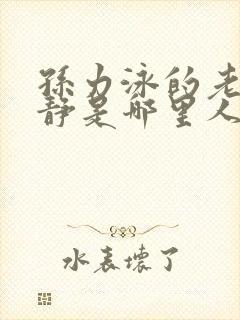 孙力泳的老婆陈静是哪里人