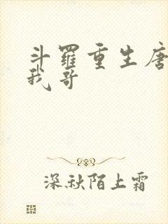 斗罗重生唐三是我哥