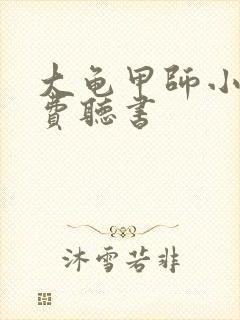 大龟甲师小说免费听书