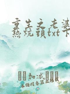 重生之老婆孩子热炕头txt下载