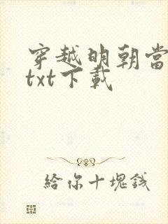 穿越明朝当皇帝txt下载