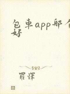 包车app哪个好