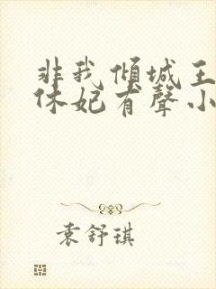 非我倾城王爷要休妃有声小说