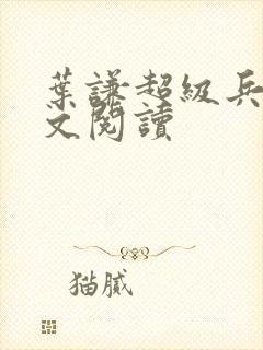 叶谦超级兵王全文阅读