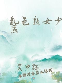 乱色熟女少妇一区