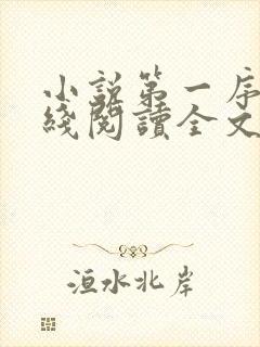 小说第一序列在线阅读全文