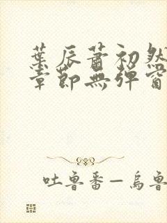 叶辰萧初然最新章节无弹窗