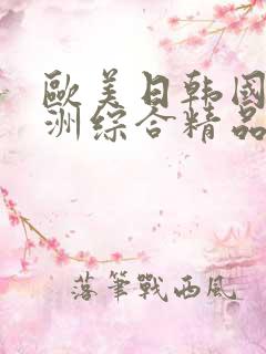 欧美日韩国产亚洲综合精品