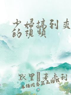 少妇搞到爽高潮的视频