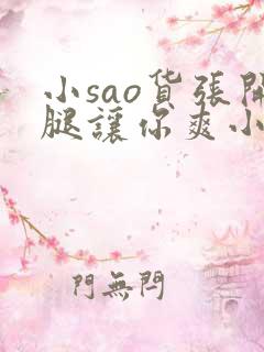 小sao货张开腿让你爽小说