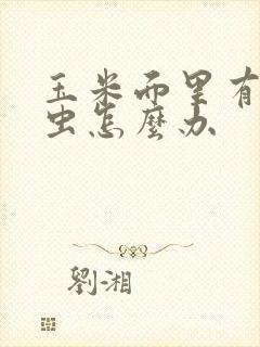 玉米面里有小黑虫怎么办 玉米面里有小黑虫怎么办