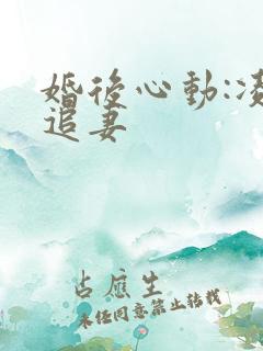 婚后心动:凌总追妻