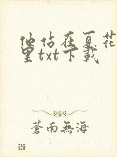 他站在夏花绚烂里txt下载