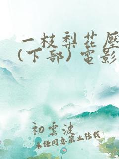 一枝梨花压海棠(下部) 电影