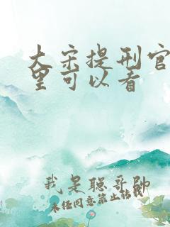 大宋提刑官在哪里可以看