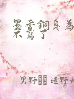 墨香铜臭为什么不写了