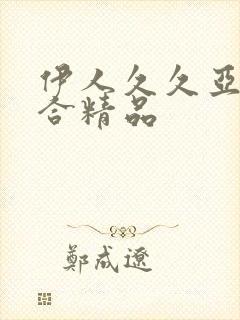 伊人久久亚洲综合精品