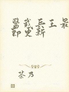 医武兵王最新章节更新