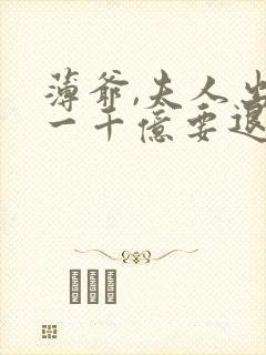 薄爷,夫人出价一千亿要退婚