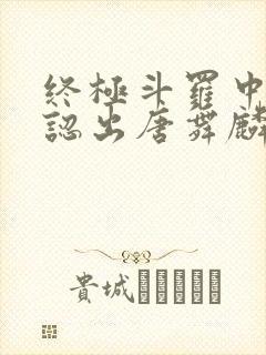 终极斗罗中谢邂认出唐舞麟