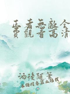 正者无敌全集免费观看高清