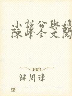 小说公与媳瑶瑶陈峰全文阅读