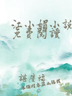 江小媚小说全文免费阅读