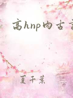高hnp肉古言
