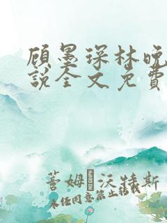 顾墨琛林晚依小说全文免费最新章节列表