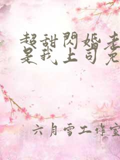 超甜闪婚老公竟是我上司免费阅读