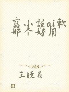写小说ai软件哪个好用