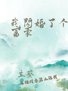 我闪婚了个亿万富豪