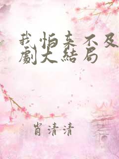 我怕来不及电视剧大结局