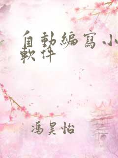 自动编写小说的软件