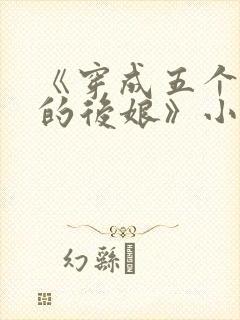 《穿成五个反派的后娘》小说