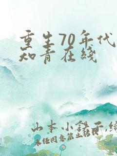 重生70年代当知青在线